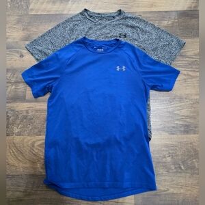 Under Armour Blue and Gray Tech T-Shirts